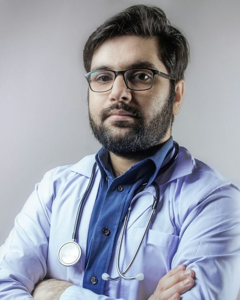 A doctor with a stethoscope